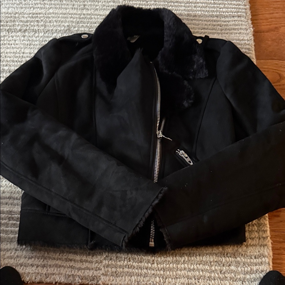 Zara shearling jacket